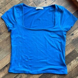 Blue Cropped Sincerely Jules Top